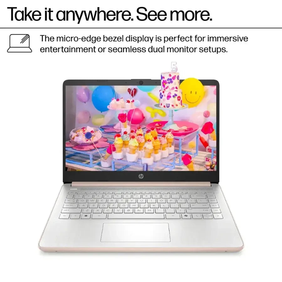 HP 14 Inch Laptop Intel N150 16GB RAM 384GB SSD Windows11