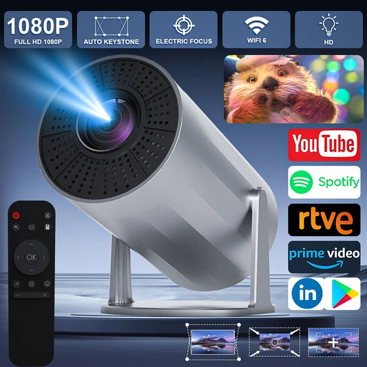 XBJ 4K Smart Android Projector Auto Keystone Rotating Stand