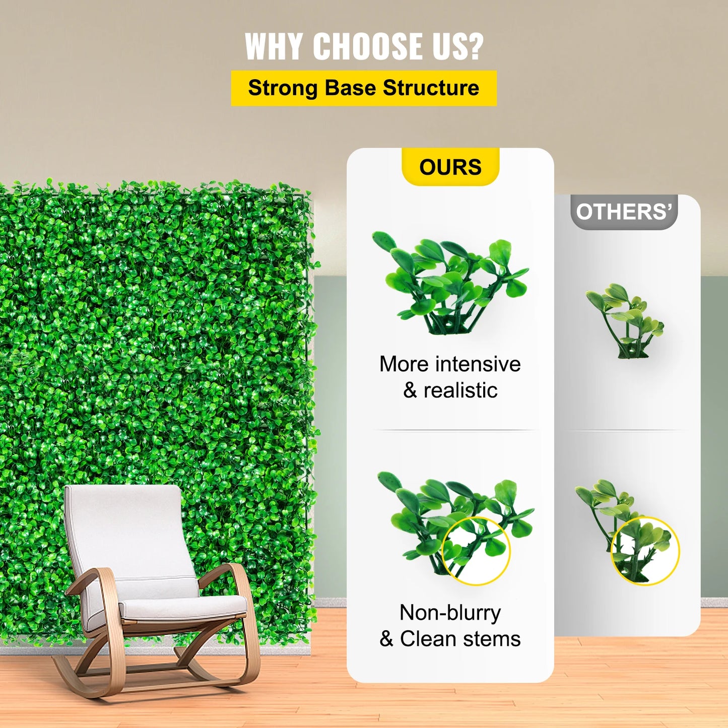Shanghai Boxwood Hedge Wall Panels Artificial Plant Backdrop For Home Decor And Privacy
