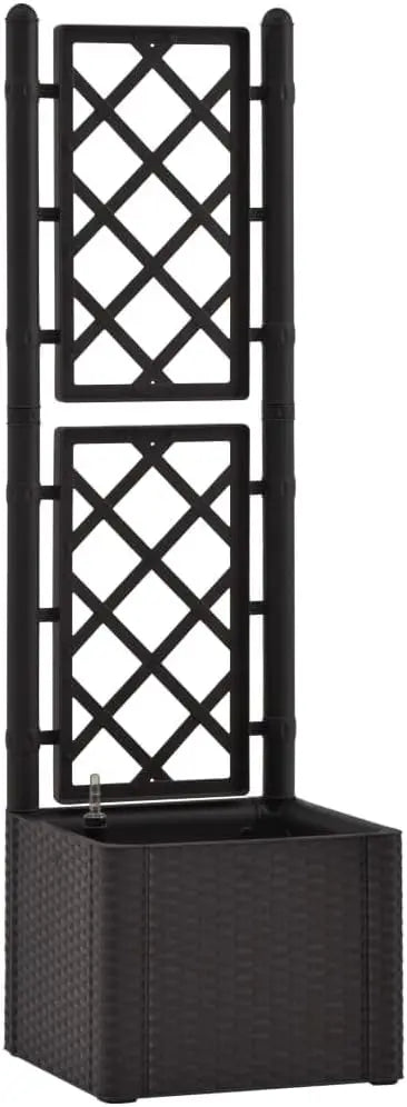 VidaXL Raised Bed With Trellis Self Watering Planter