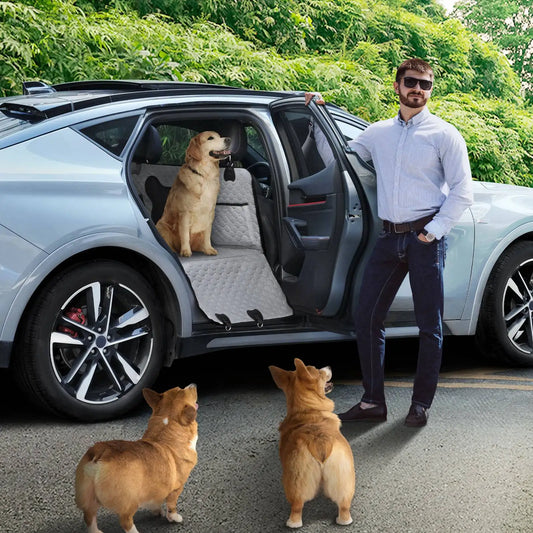 Dog Car Seat Cover Back Seat Extender Travel Protector Mat