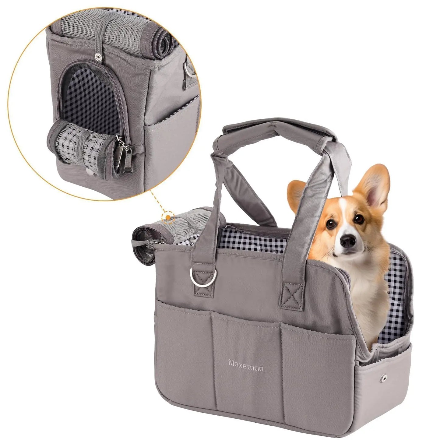 Breed Dog Purse Carrier Sling For Small Dogs And Cats Travel Walking Shopping Everyday Use