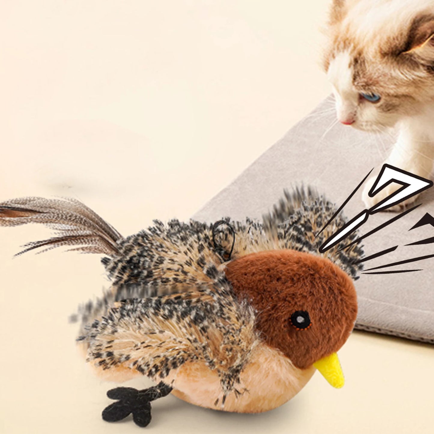 Guangdong Remote Control Simulated Chirping Bird Cat Plush