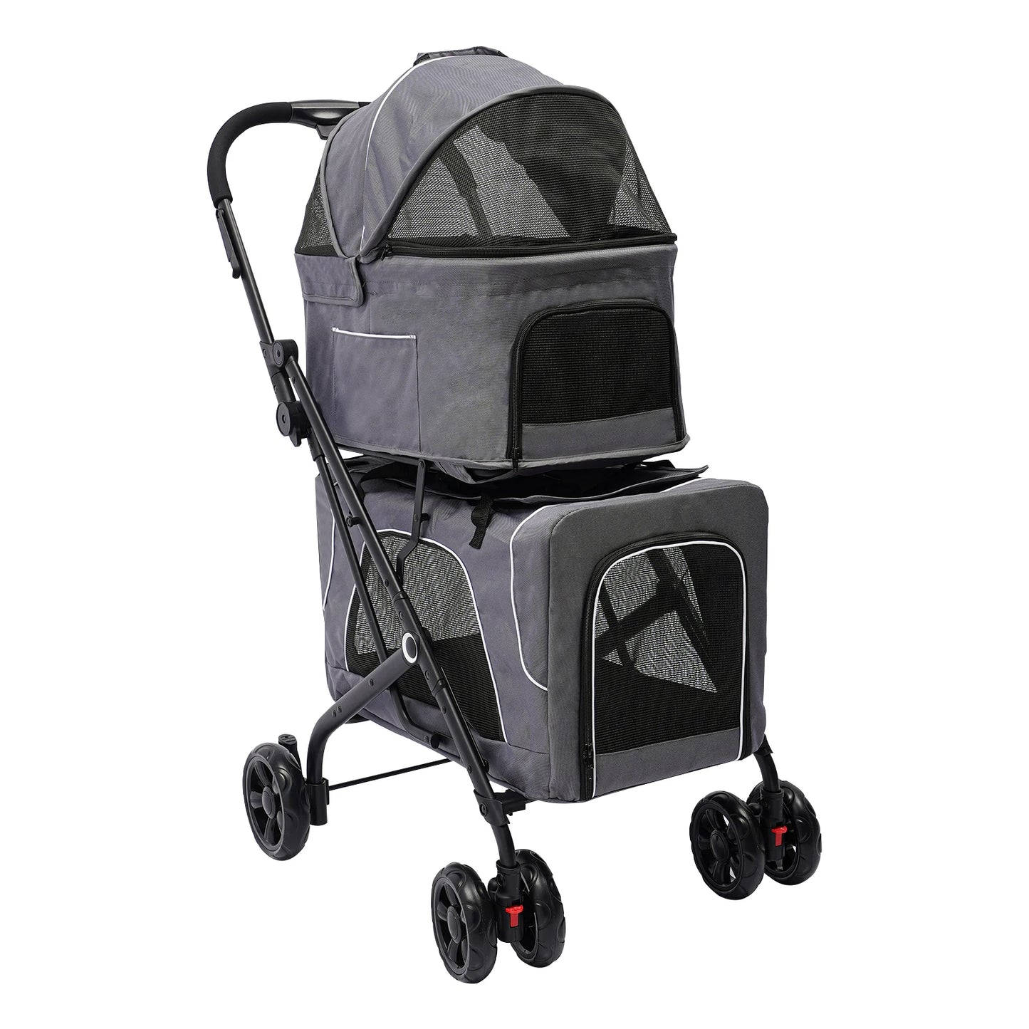 Breed Foldable Pet Stroller For Dogs And Cats Storage