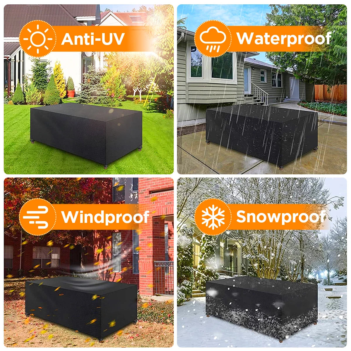 All Weather 210D Patio Cover For Tables And Chairs Outdoor