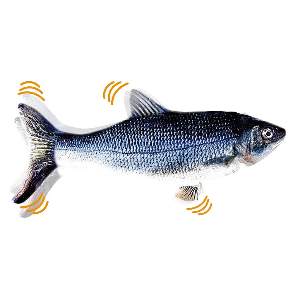 VKTECH Cat Toy Fish Interactive Electric Floppy USB Charger