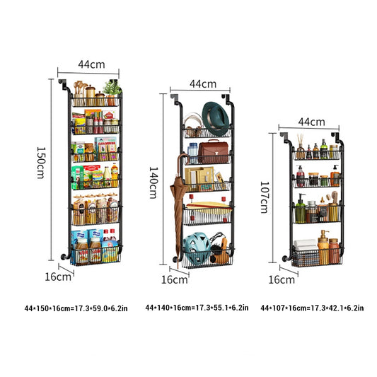 HiMISSH Over The Door Organizer With Adjustable Basket