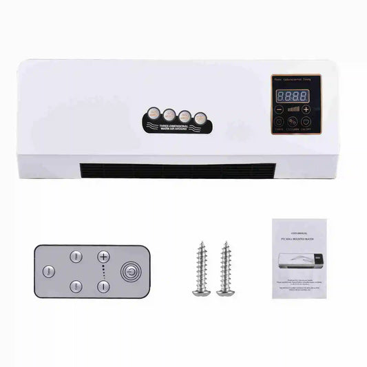 Youthink 2 In 1 Heating And Nature Wind Wall Mounted Space Heater With Digital Display And Timer