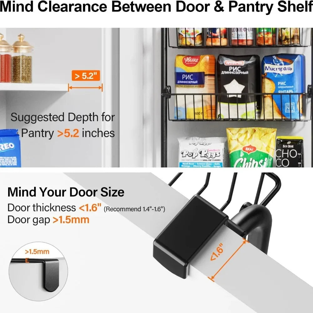 Choice Over The Door HeavyDuty WallMountedStorageRack Organizer Kitchen Solutions
