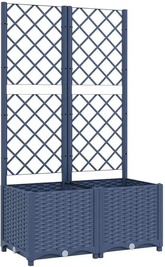 Garden Planter With Trellis Polypropylene Outdoor Patio
