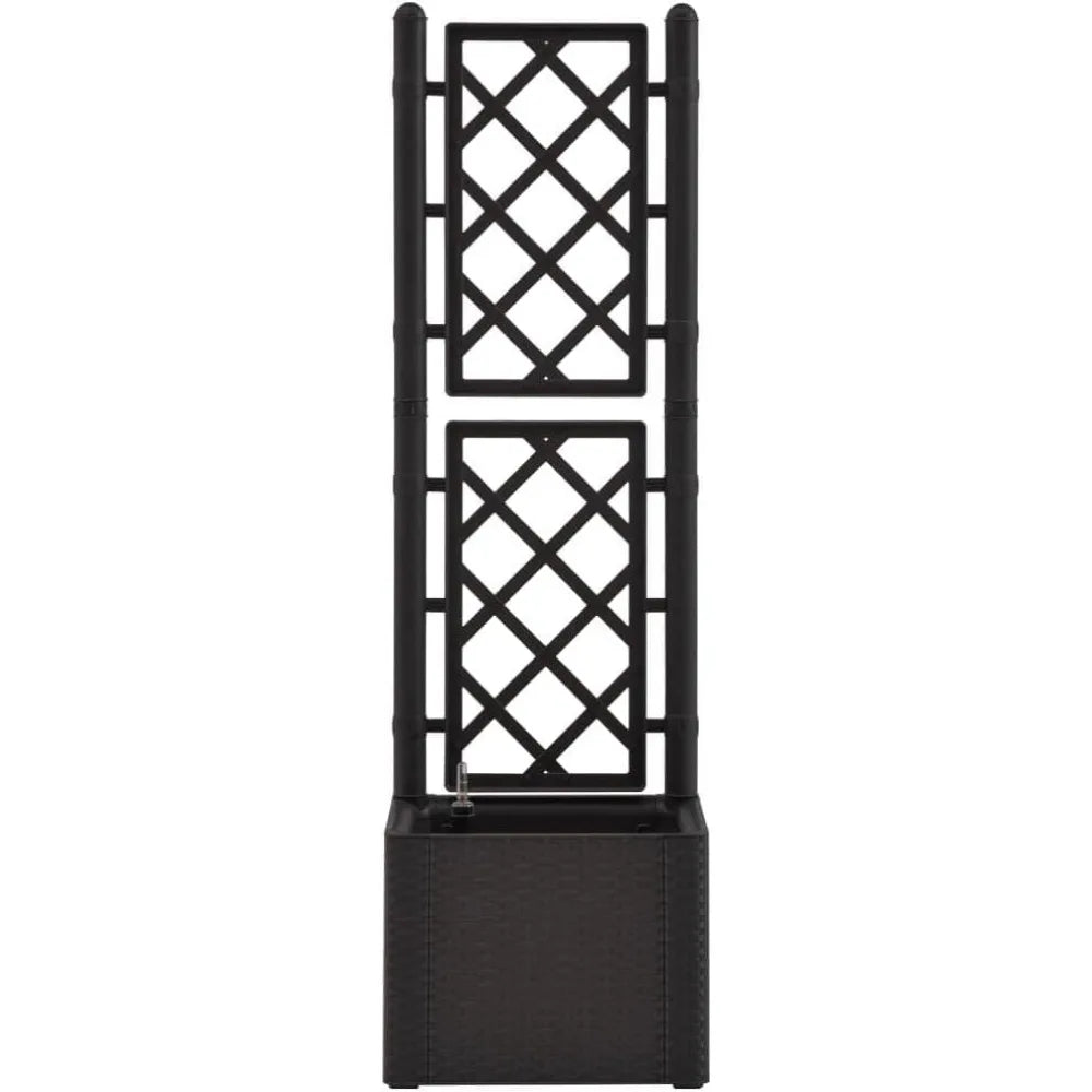 VidaXL Raised Bed With Trellis Self Watering Planter