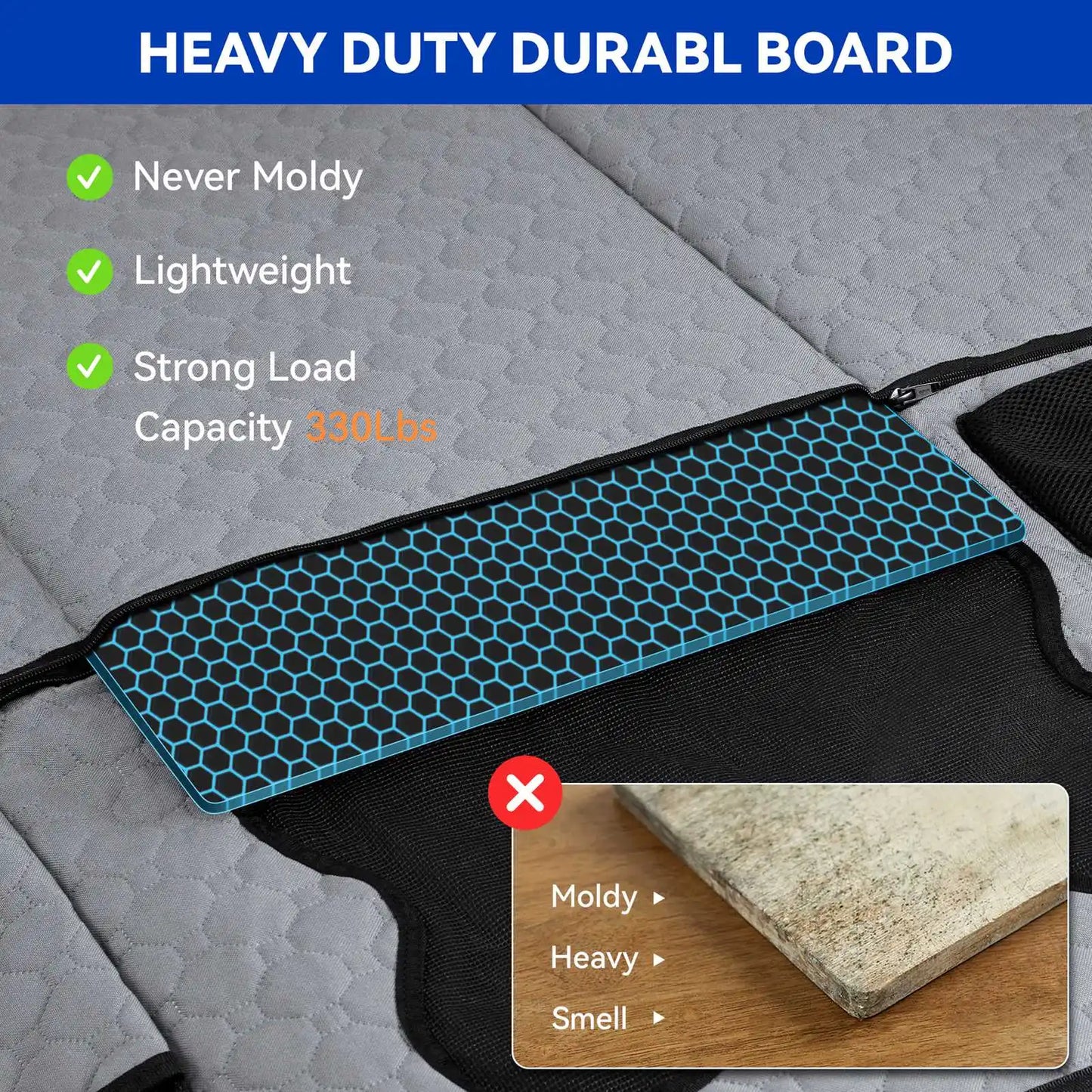 Dog Car Seat Cover Back Seat Extender Travel Protector Mat