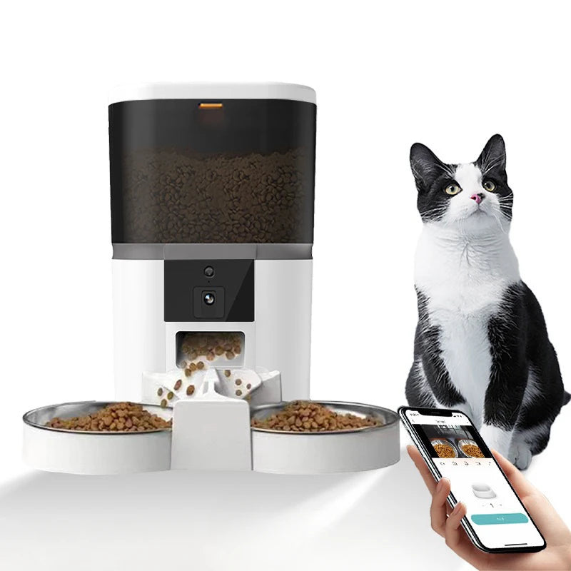 Hign-concerned Automatic Pet Feeder With Camera And WiFi