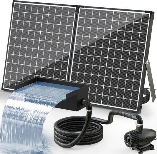 MIVM Solar Fountain Pond Waterfall Box For Garden Ponds