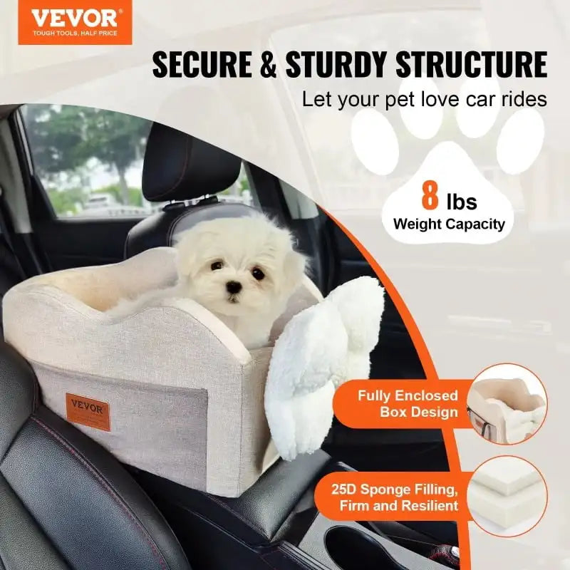 XMSJ Center Console Dog Car Seat Booster For Small Dogs USA