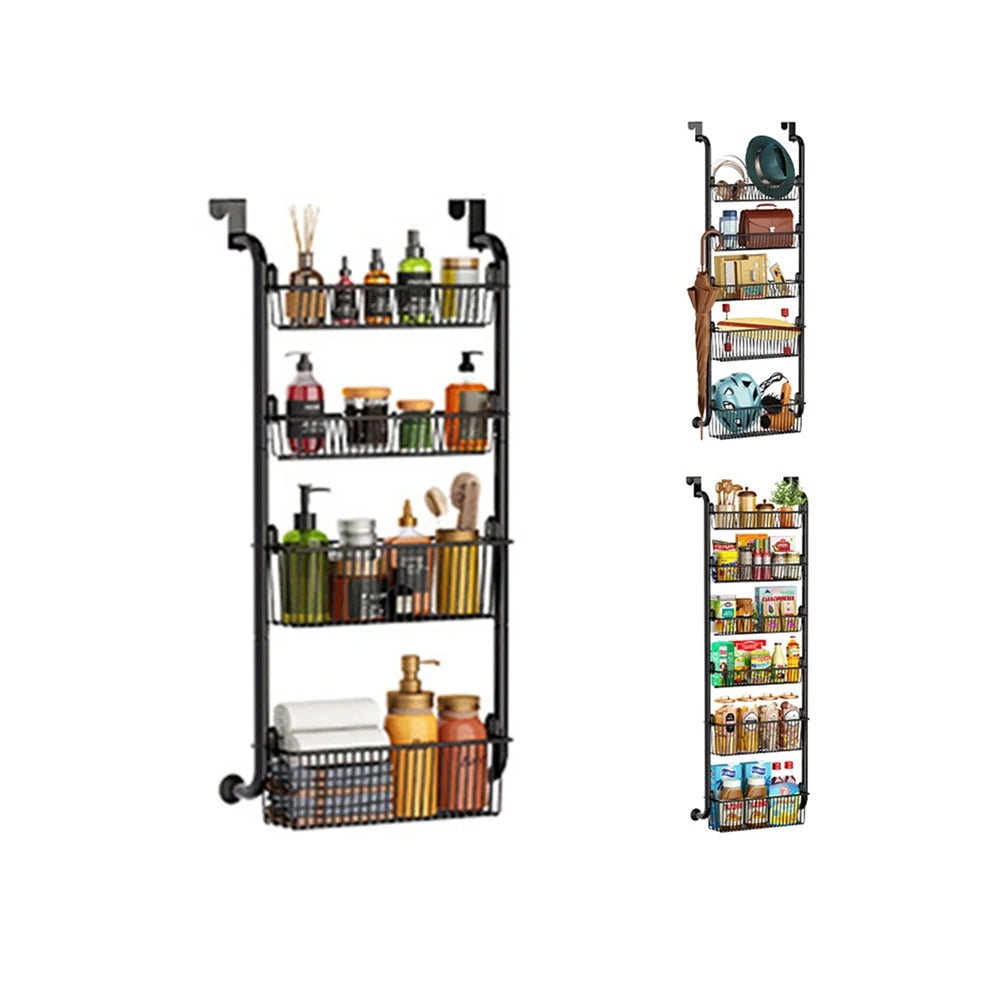 HiMISSH Over The Door Organizer With Adjustable Basket