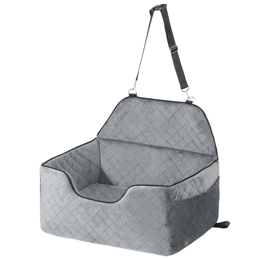 SucceBuy Dog Car Seat Booster With Storage Pocket Travel