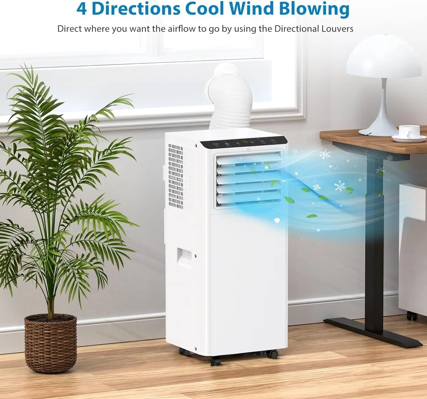 Acekool8000BTUPortableAirConditionerWithRemoteControl24HourTimerLowNoiseDehumidifier3In1