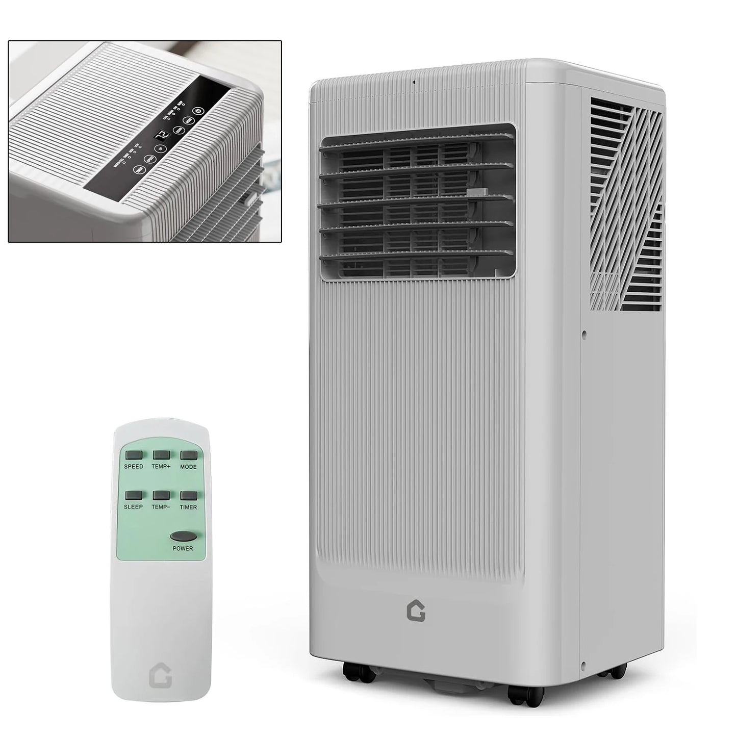 Acekool 10000 BTU Portable Air Conditioner With Dehumidifier And Remote Control For Up To 560 Sq Ft