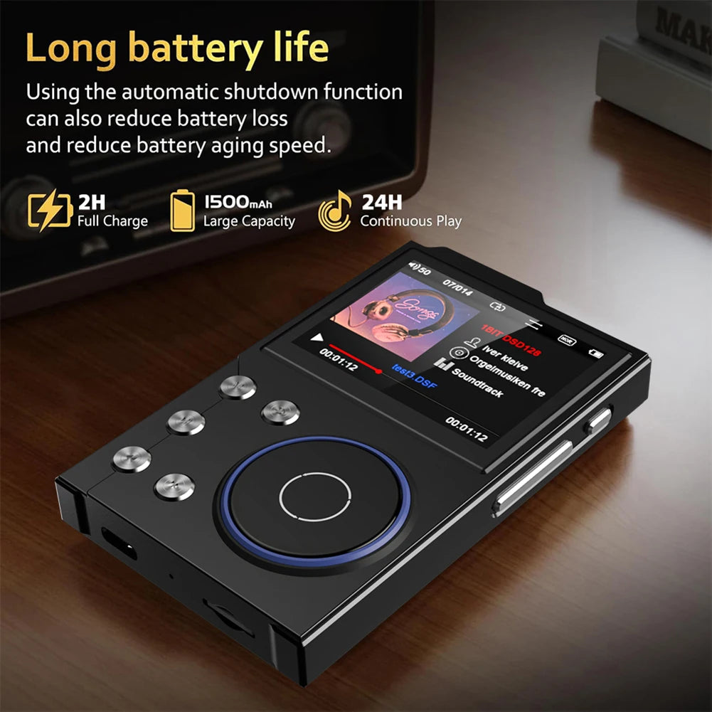 APWIKOGER HiFi Lossless MP3 Player DSD Bluetooth 256GB