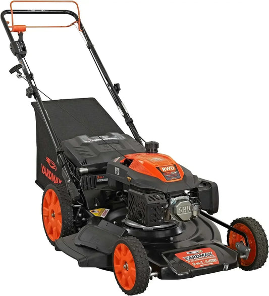 XMSJH Self Propelled Gas Lawn Mower 3 in 1 With Easy Start