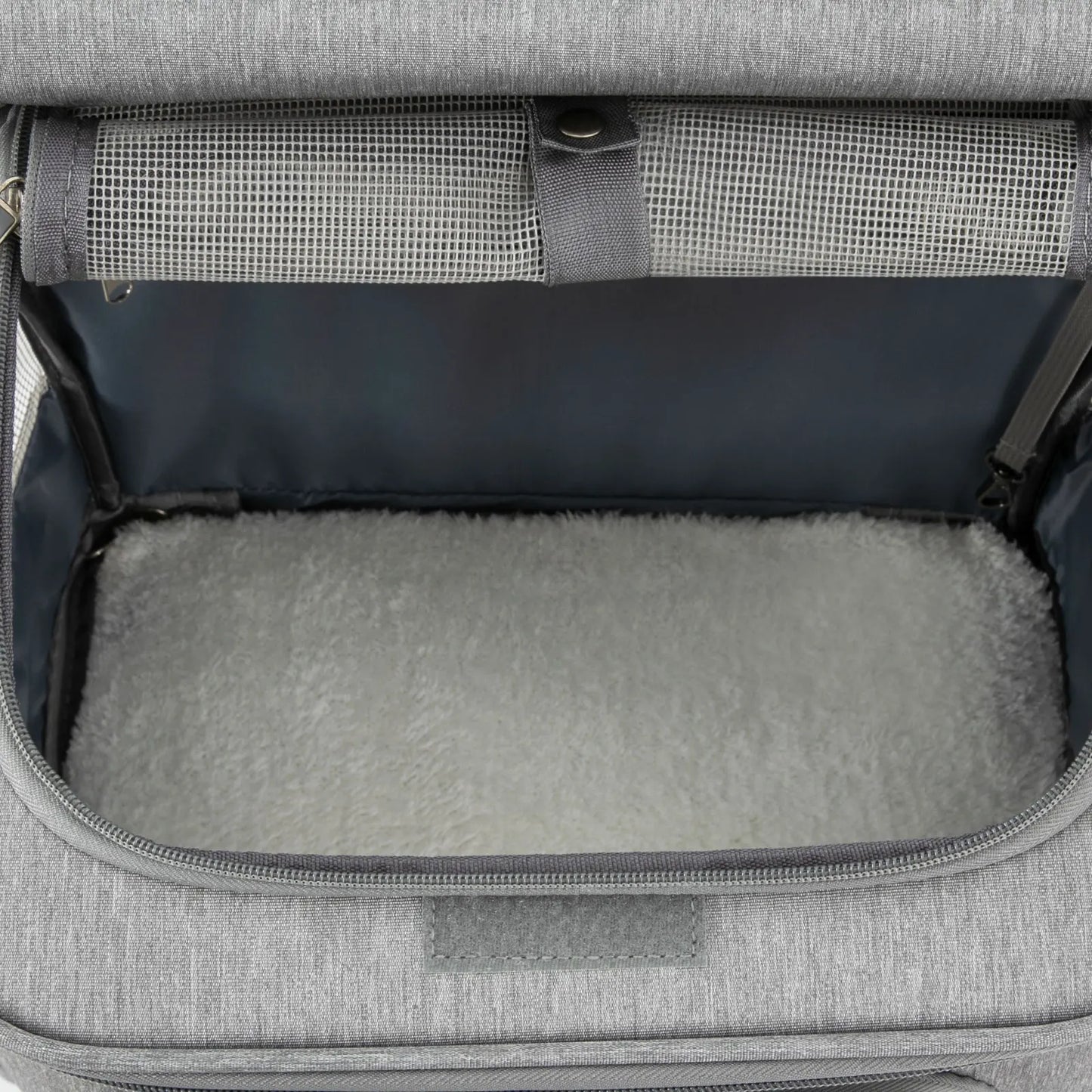 Cat Rolling Carrier With Wheels Dual Compartment For Travel