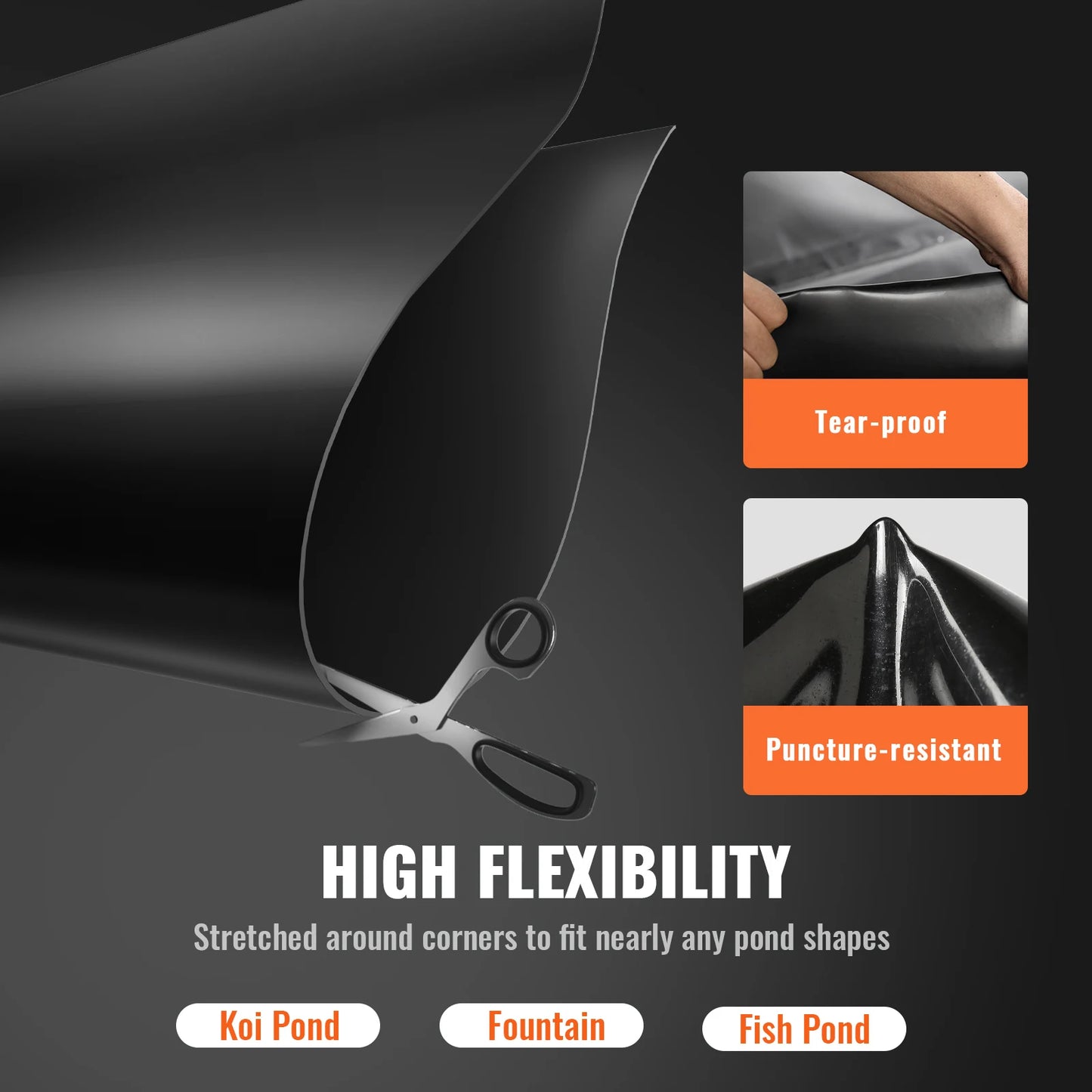 VEVOR Pond Liner for Ponds and Water Gardens Outdoor