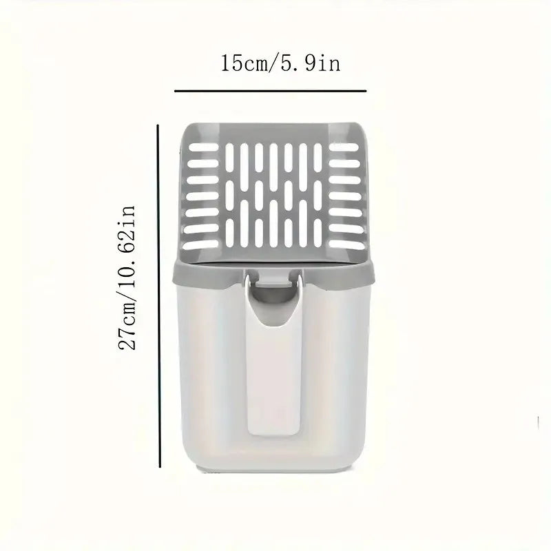 Hign-concerned Easy Use Cat Litter Scoop With Bag Holder