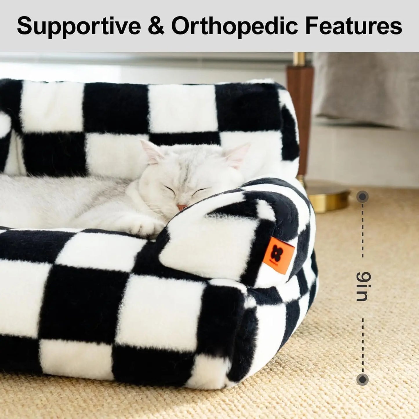 Mewoofun Pet Couch Bed 26x19x13 Inch Washable Cat Bed