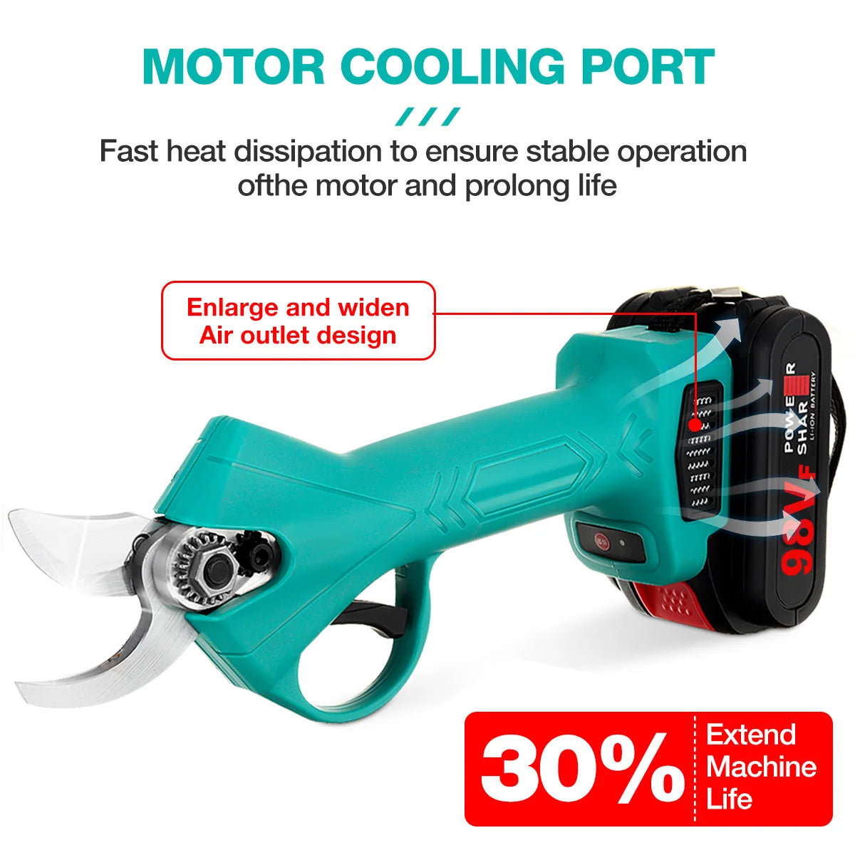 Violeworks Cordless Electric Pruning Shears For Trees