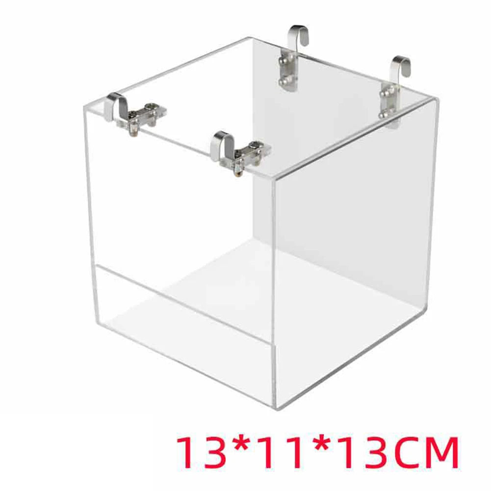 TWISTER.CK TranslucentAcrylic Bird Bath Box HangingInstallation WaterBathSystem CageAccessory