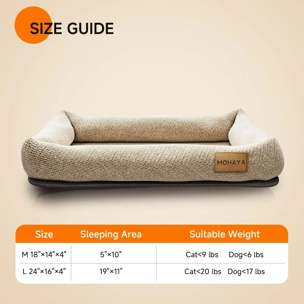 2 In 1 Pet Bed And Scratch Pad For Cats And Dogs Durable