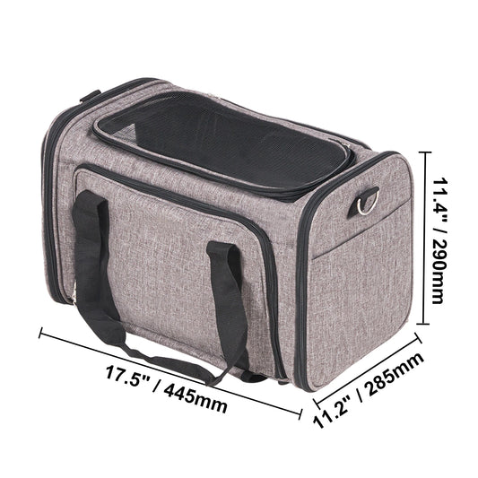 SucceBuy Pet Carrier Backpack With Handle And Wheels