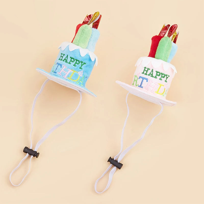 Fujian Cute Adjustable Pet Birthday Hat For Dogs Cats