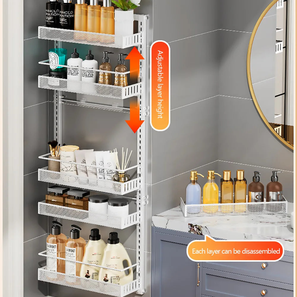TWISTER.CK Over-The-Door Pantry Organizer 6-Tier Kitchen Bathroom Storage RackSystem