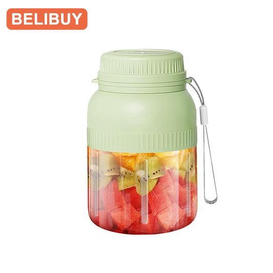 Portable USB Juicer Cup With Six Blades Stainless Steel