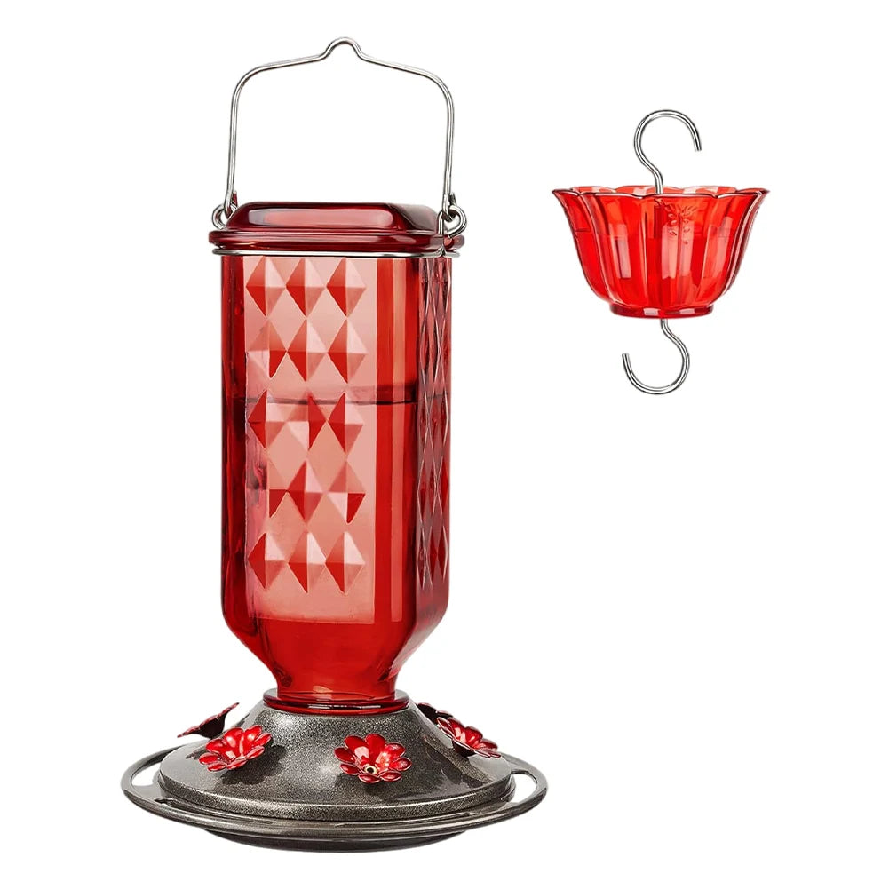APWIKOGER Plastic Hummingbird Nectar Feeder With Bee Guard