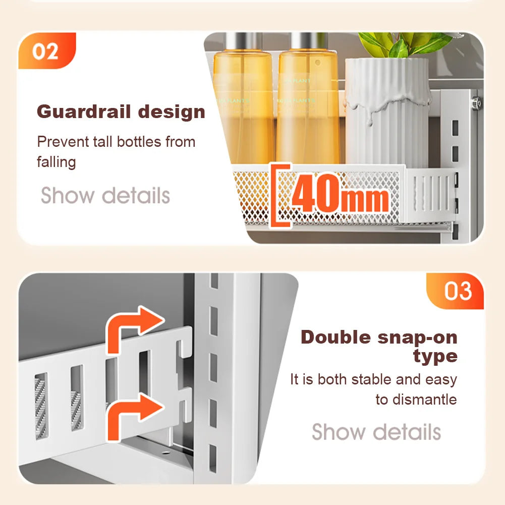 TWISTER.CK Over-The-Door Pantry Organizer 6-Tier Kitchen Bathroom Storage RackSystem