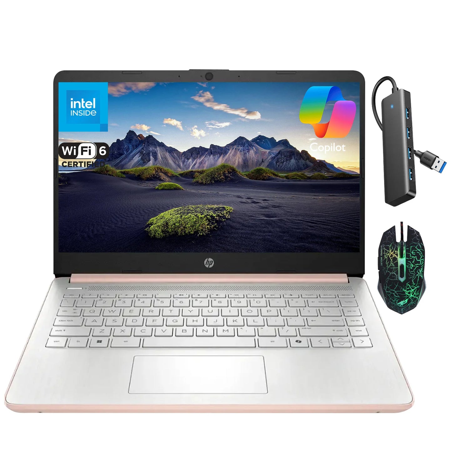 HP 14 Inch Laptop Intel N150 16GB RAM 384GB SSD Windows11