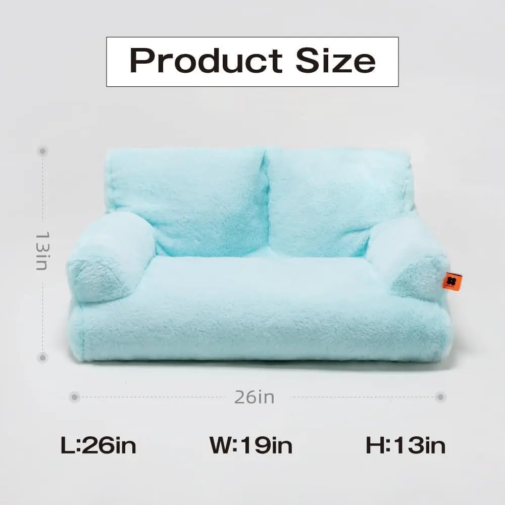 Mewoofun Pet Couch Bed 26x19x13 Inch Washable Cat Bed