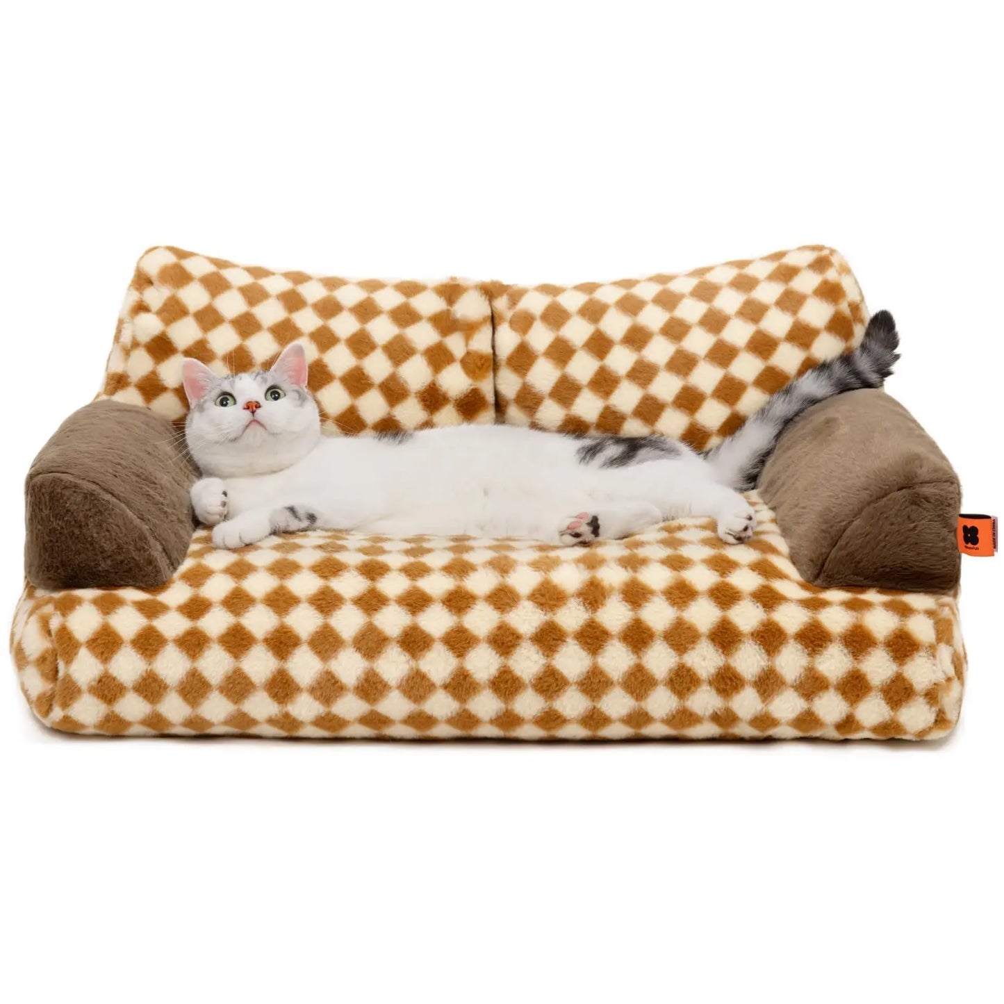 Mewoofun Pet Couch Bed 26x19x13 Inch Washable Cat Bed