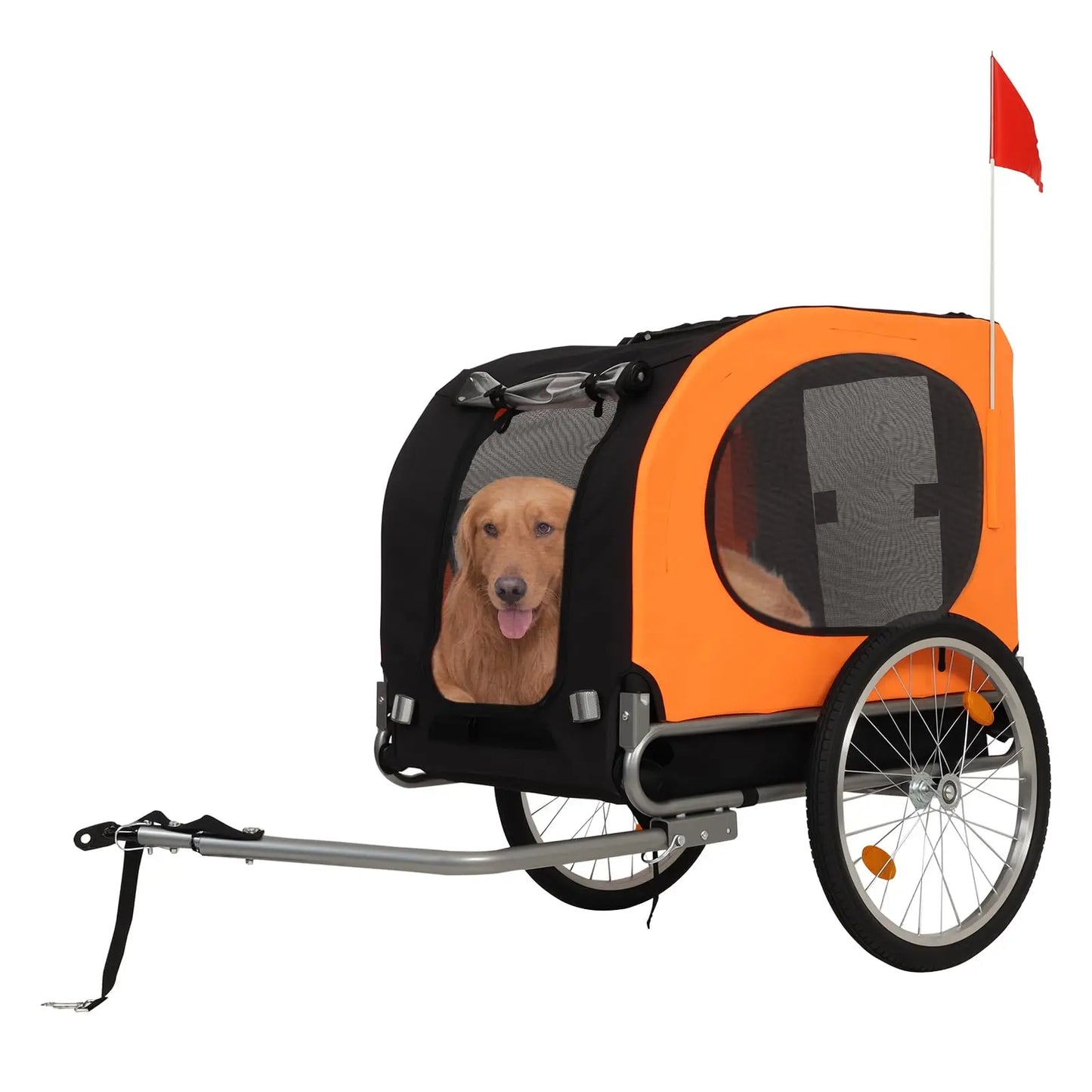 HiMISS Dog Bike Trailer Folding Pet Carrier Oxford Fabric