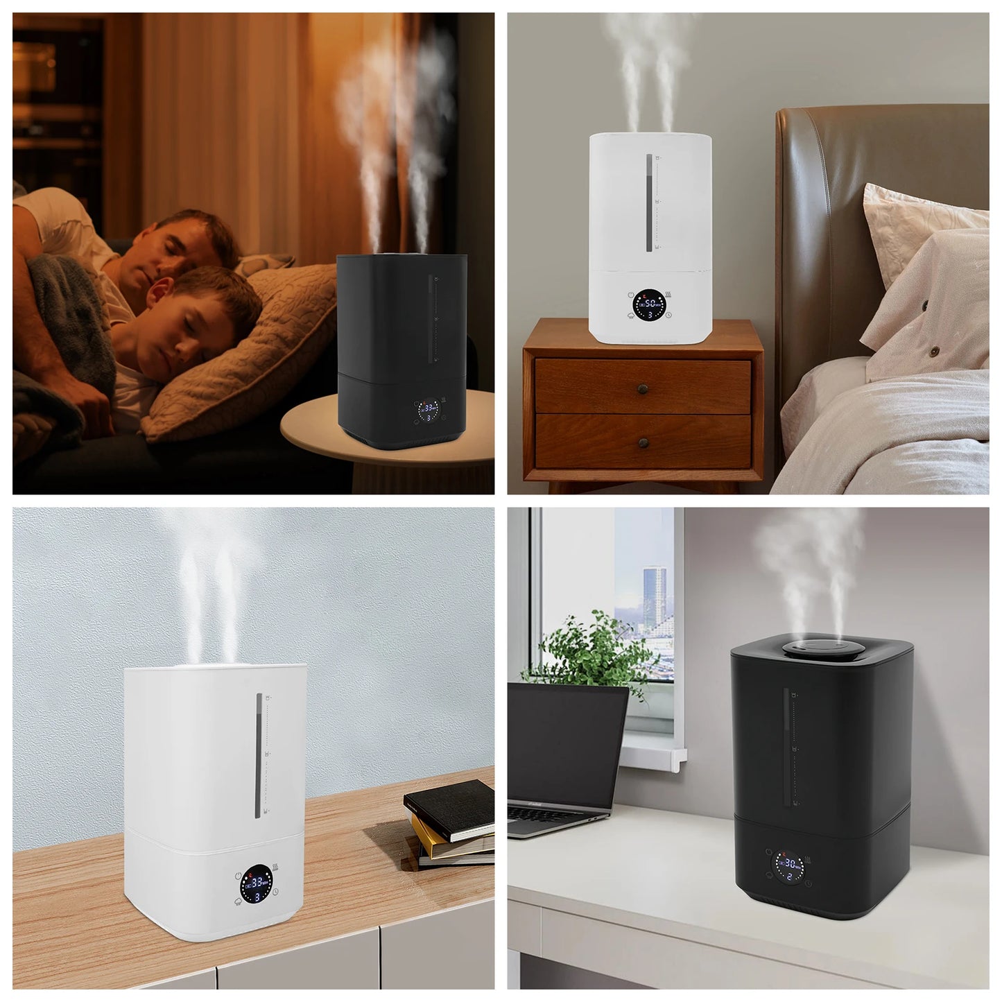 Sweetmile Cold And Warm Mist Humidifier For Home Use