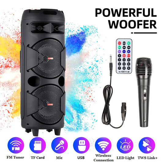 CURUK 5000W Portable Bluetooth Speaker Subwoofer System