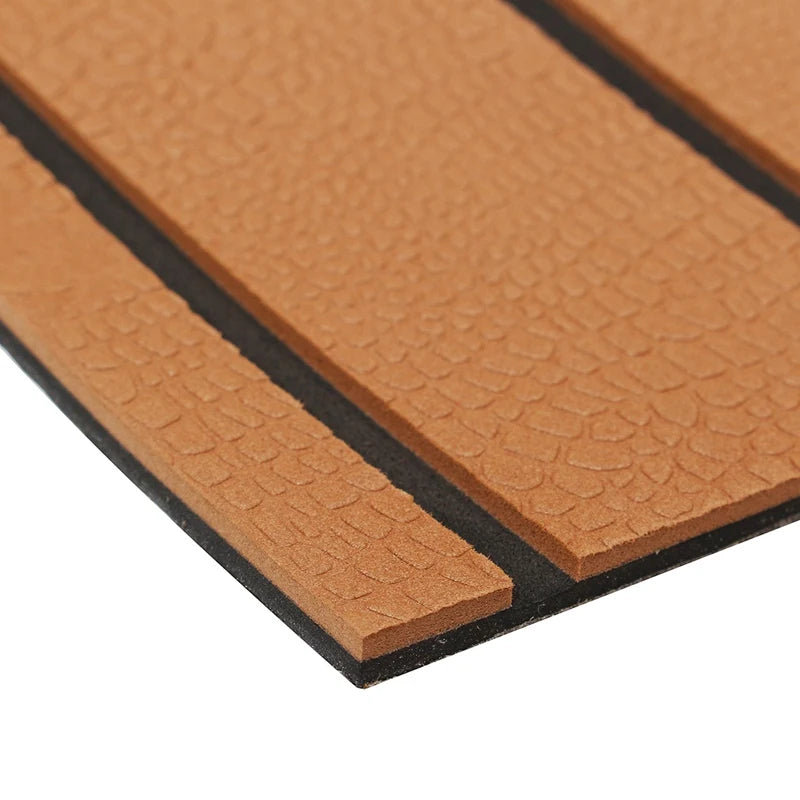 EVA Foam BoatDeckMatFauxTeak Selfadhesive AntiSlipTraction MarineFlooring YachtDecking AllWeatherDurable