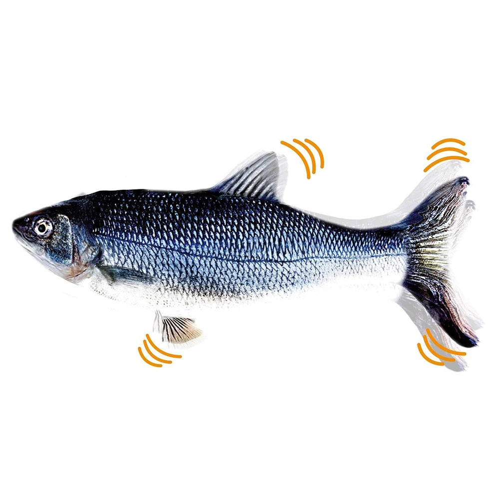 VKTECH Cat Toy Fish Interactive Electric Floppy USB Charger