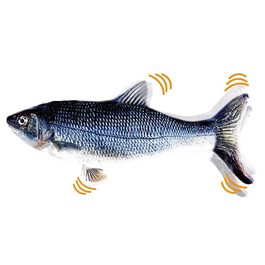 VKTECH Cat Toy Fish Interactive Electric Floppy USB Charger
