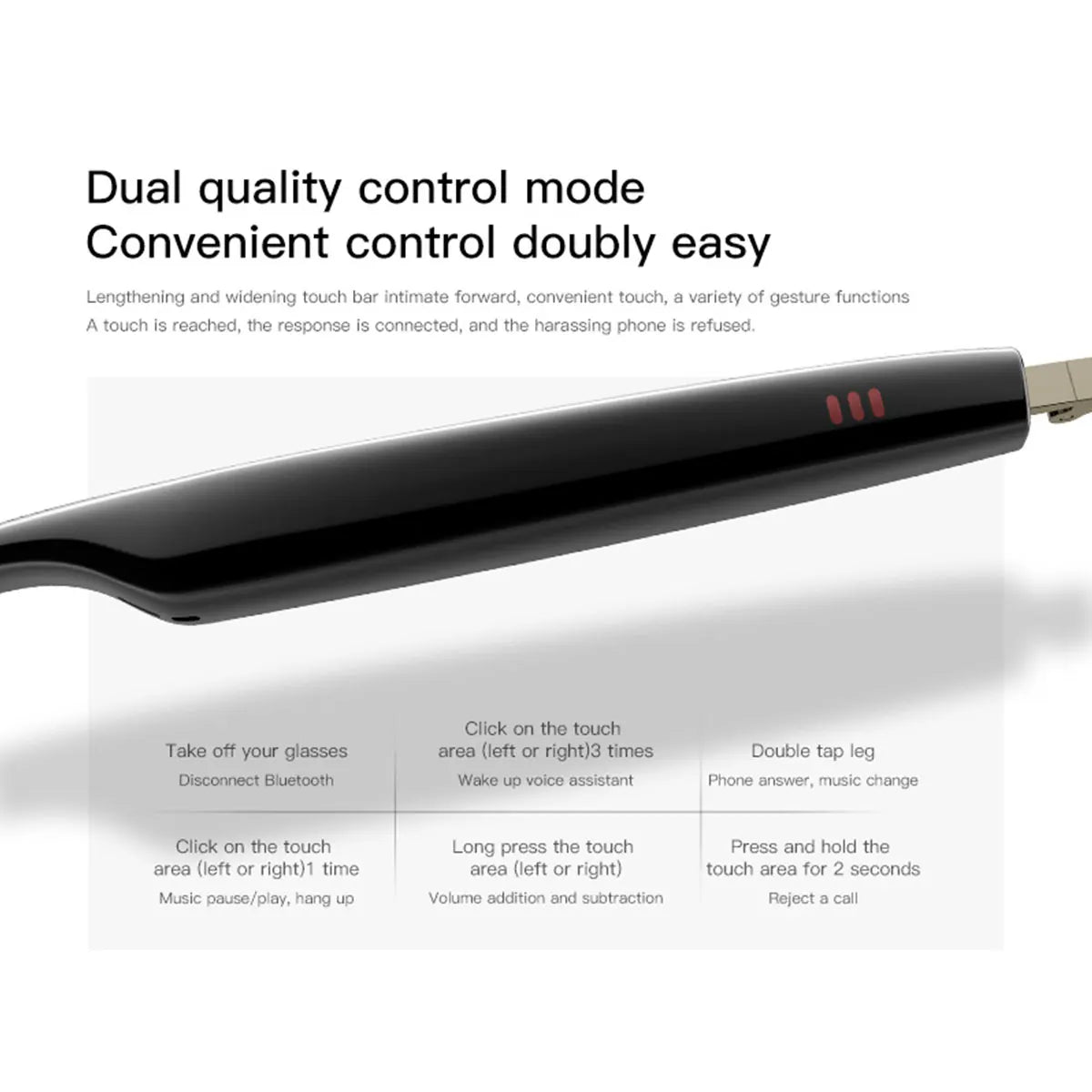 Fecoul Smart Glasses With Auto Dimming Lenses And Audio