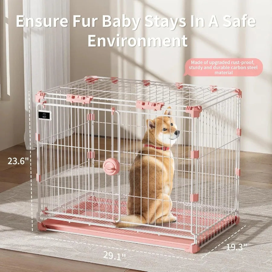 High-Concerned Indoor Ventilated Dog Crate With Tray