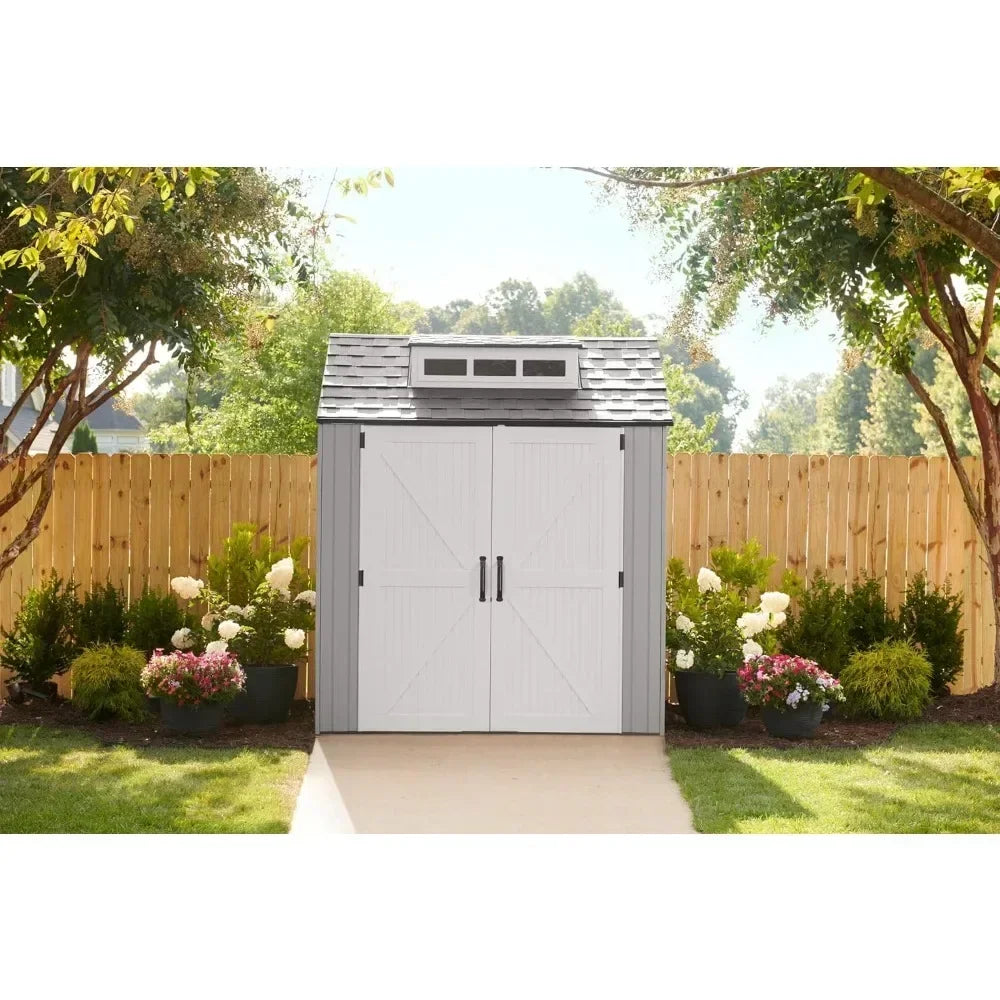 XMSJ Resin Outdoor Storage Shed With Floor Waterproof